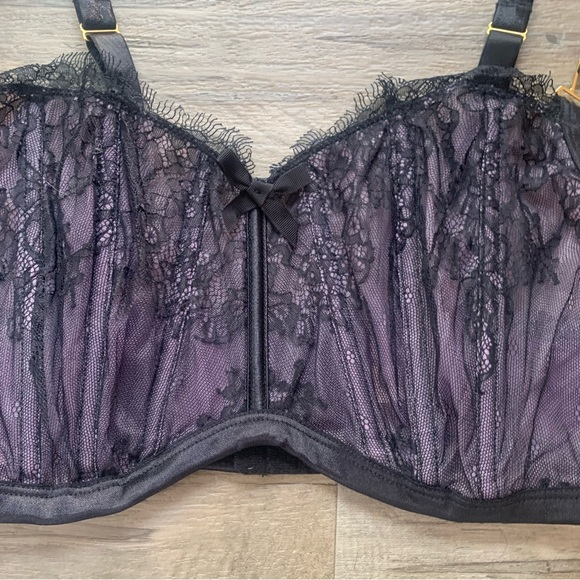 Cacique Boned Lace Comfort Meets Coverage Wirefree Bra - Picture 2 of 13